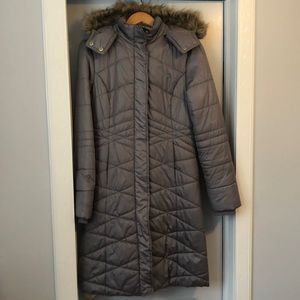Mossimo grey long winter puffer coat